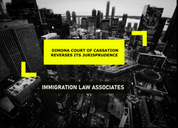  DIMONA-The Court of Cassation reverses its jurisprudence