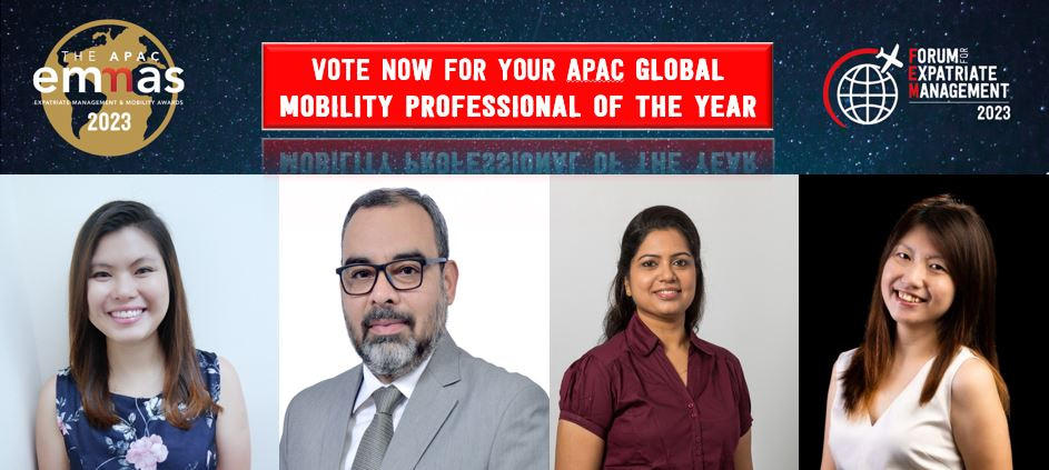 Vote for your 2023 APAC EMMAs Global Mobility Professional of the Year!