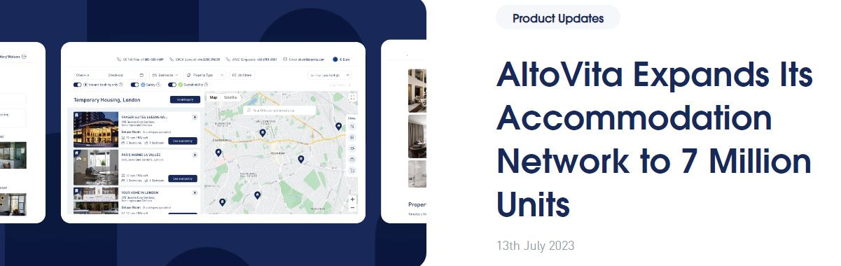 AltoVita Expands Its Accommodation Network to 7 Million Units — 90% Instantly Bookable